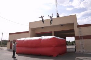 تست تشک نجات و دستگاه توربکس آتشنشانی بافق