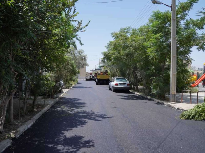 روایت تلاش : روکش آسفالت معابر سطح شهر (خیابان رسالت فرعی 4 )