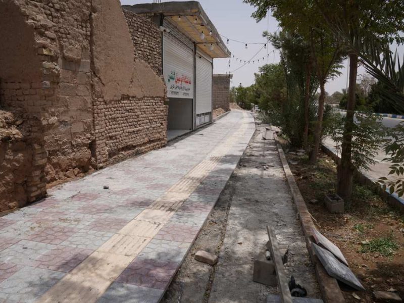 روایت تلاش : موزاییک فرش معابر سطح شهر ( بلوار شهــدا )