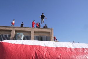 گـزارش تصـویـری از : حضور آتش نشانان شهرداری در مانور زلزله در مدرسه شهید رجایی