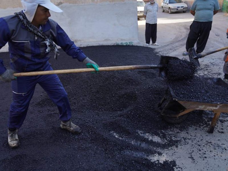 روایت تلاش : روکش آسفالت معابر سطح شهر ( کوچه مسجد قبا فرعی 2 )