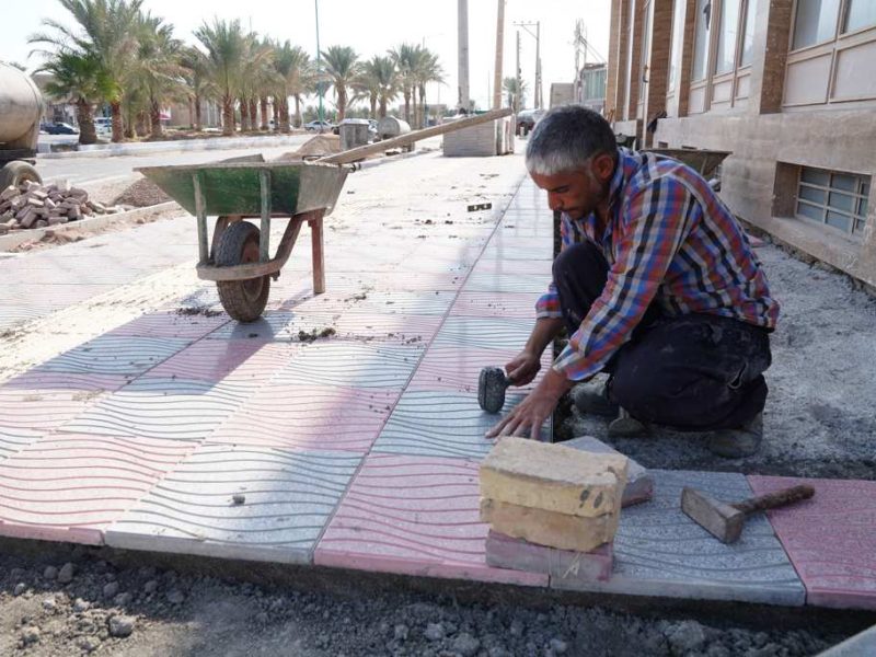 روایت تلاش : ساماندهی اساسی بلوار انقلاب ( موزاییک فرش )