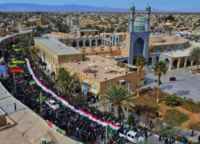 گزارش تصویری از : راهپیمایی 22 بهمن در شهرستان بافق