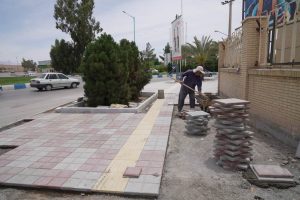 روایت تلاش : موزاییک فرش پیاده روهای سطح شهر ( خیابان ورزش و میدان ولیعصر (عج) )