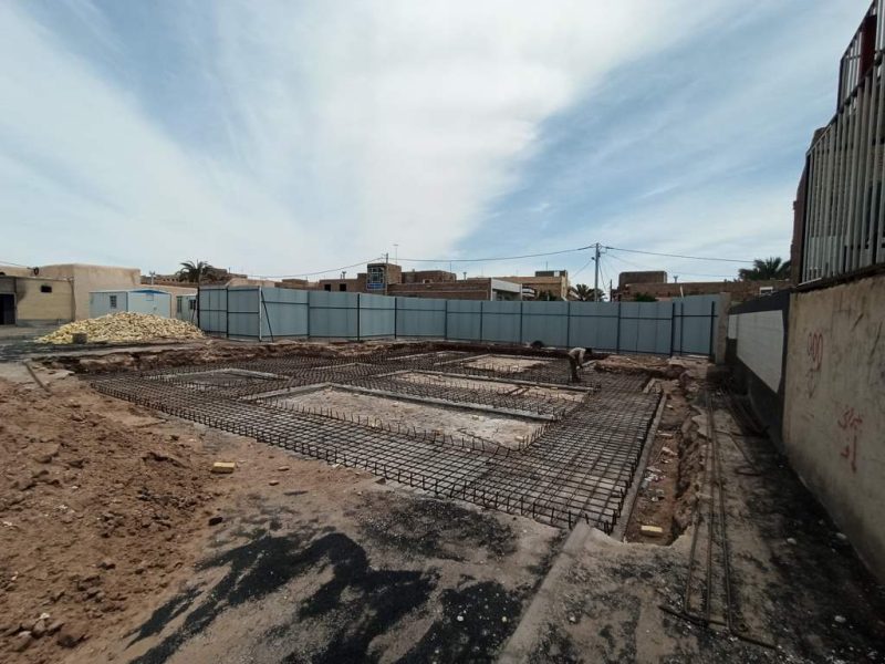 روایت تلاش : احداث ساختمان زورخانه شهرداری بافق ( اجرای فونداسیون )