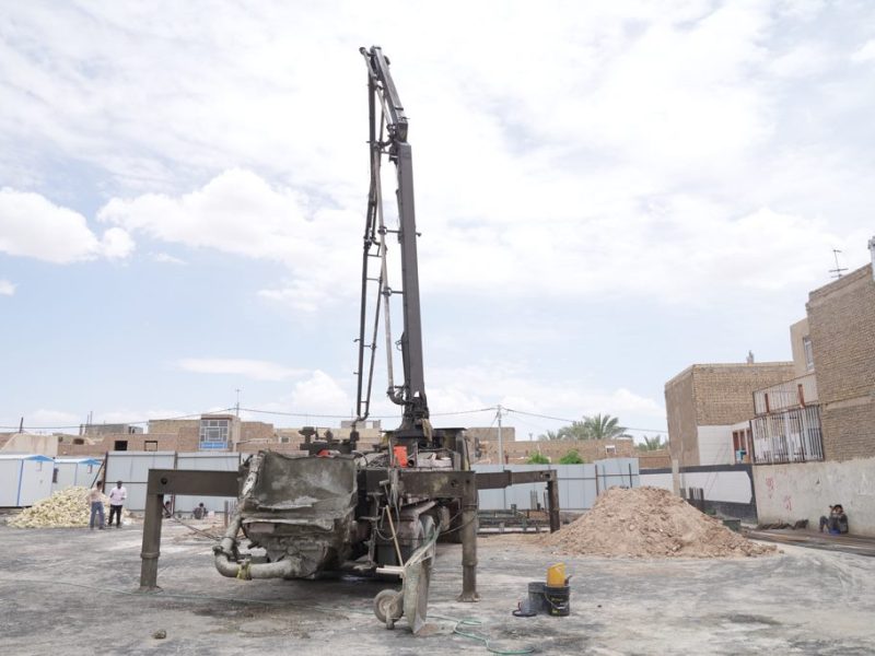 روایت تلاش : احداث ساختمان زورخانه شهرداری بافق ( بتن ریزی )