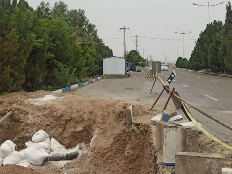 روایت تلاش : احداث دروازه قرآن در ورودی شهر ( زیرسازی )