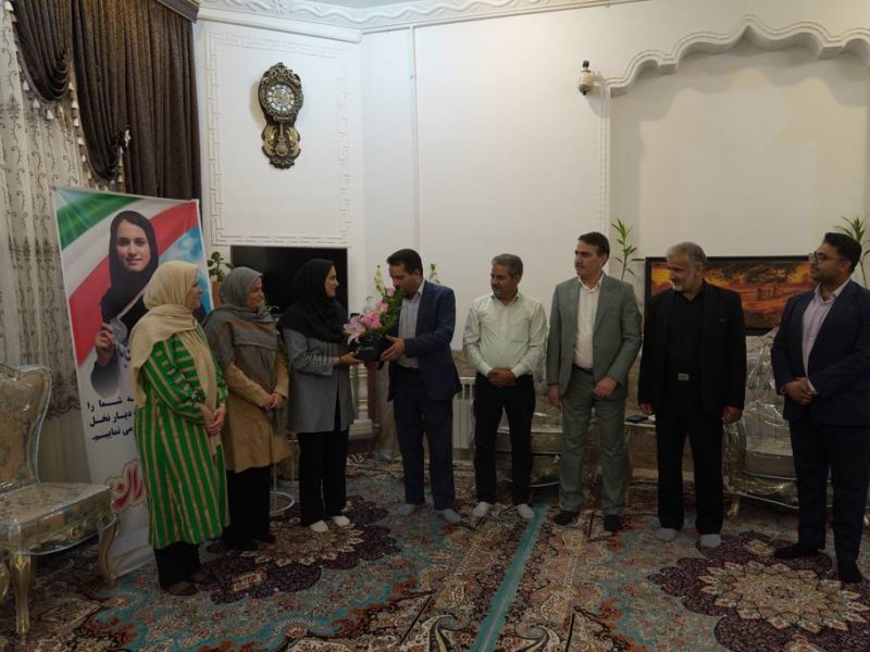 دیداری از جنس قدردانی و سپاس با دختر المپیکی بافق