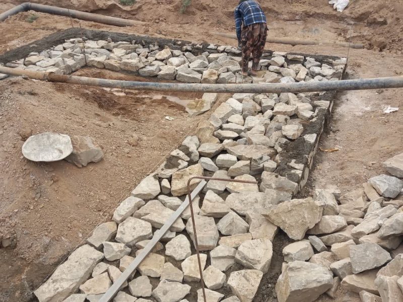 روایت تلاش : احداث دروازه قرآن در ورودی شهر (سنگ چینی )