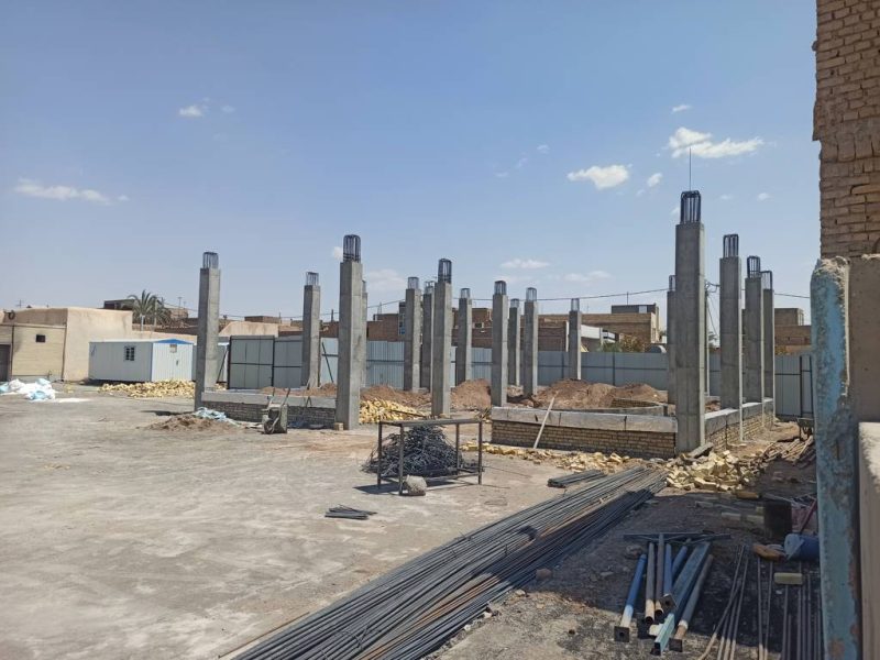 روایت تلاش : احداث ساختمان زورخانه شهرداری بافق ( دیوارچینی )