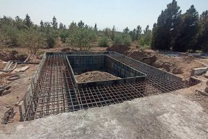 روایت تلاش : احداث دروازه قرآن در ورودی شهر ( قالب بندی فنداسیون )