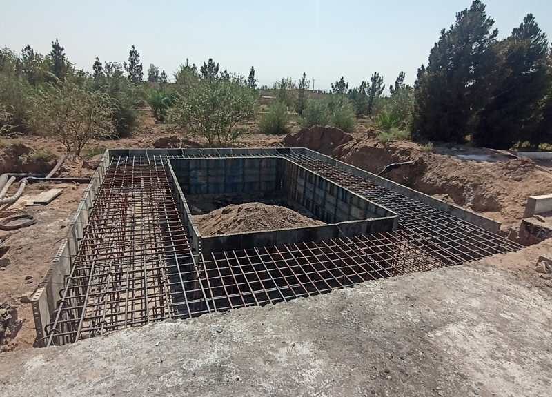 روایت تلاش : احداث دروازه قرآن در ورودی شهر ( قالب بندی فنداسیون )