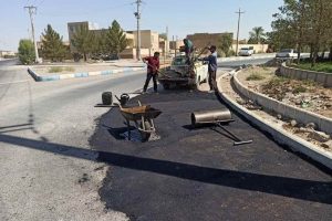 روایت تلاش : لکه گیری معابر سطح شهر با دستگاه مکانیزه ی آسفالت