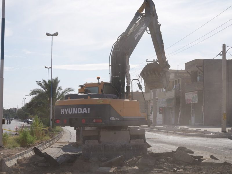 روایت تلاش : احداث میدان حصیربافی ( زیرسازی )